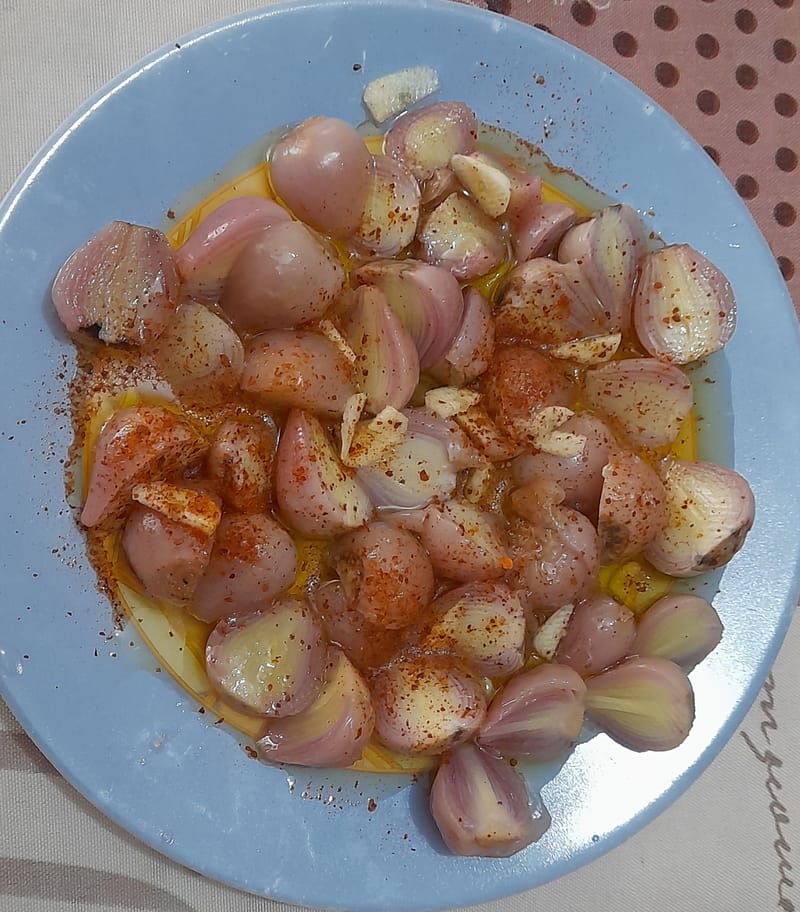 Lampascioni con aglio, olio e peperoncino