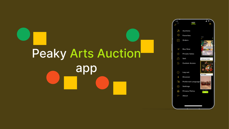 Peaky Arts Auction app - Case study