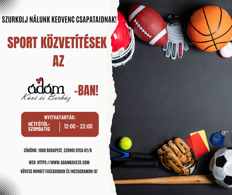 Sportközvetítések az ÁDÁM-ban!