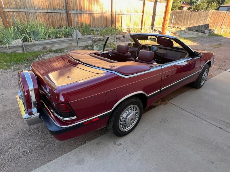 Don and Susie's 1991 Chrysler LeBaron convertible