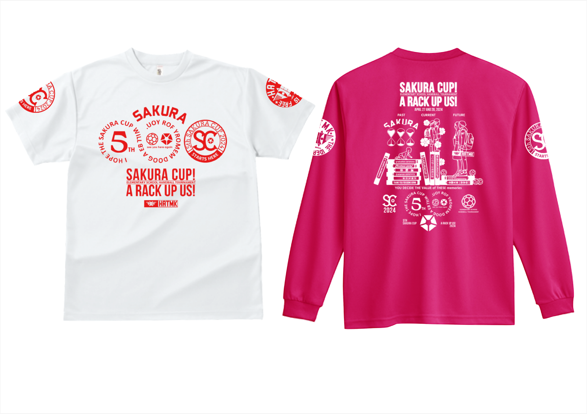 第5回さくらカップ　記念Tシャツデザイン