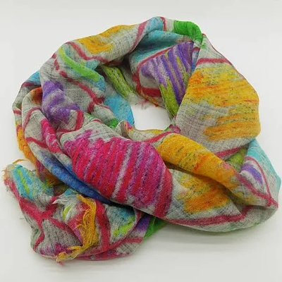 FOULARD IN LANA MULTICOLOR