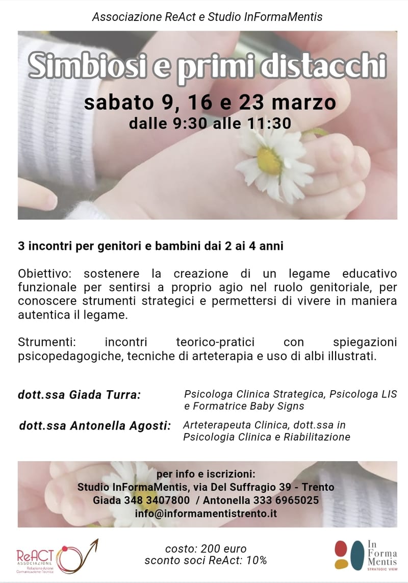 SIMBIOSI E PRIMI DISTACCHI