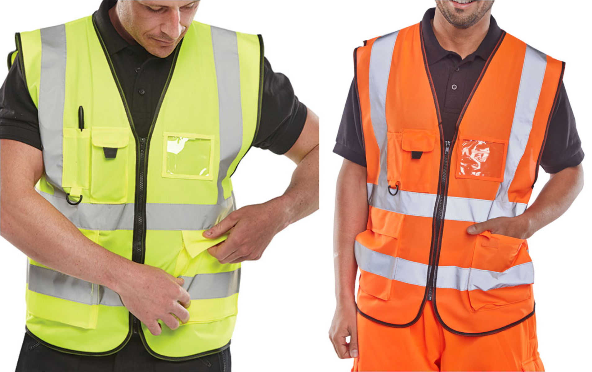 Hi Viz EXECUTIVE Waistcoats (Zip & Pockets) £8