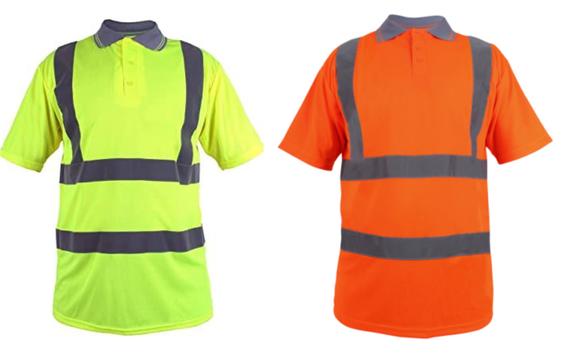 Hi Viz POLOSHIRT (Collar & Button Placket) £8