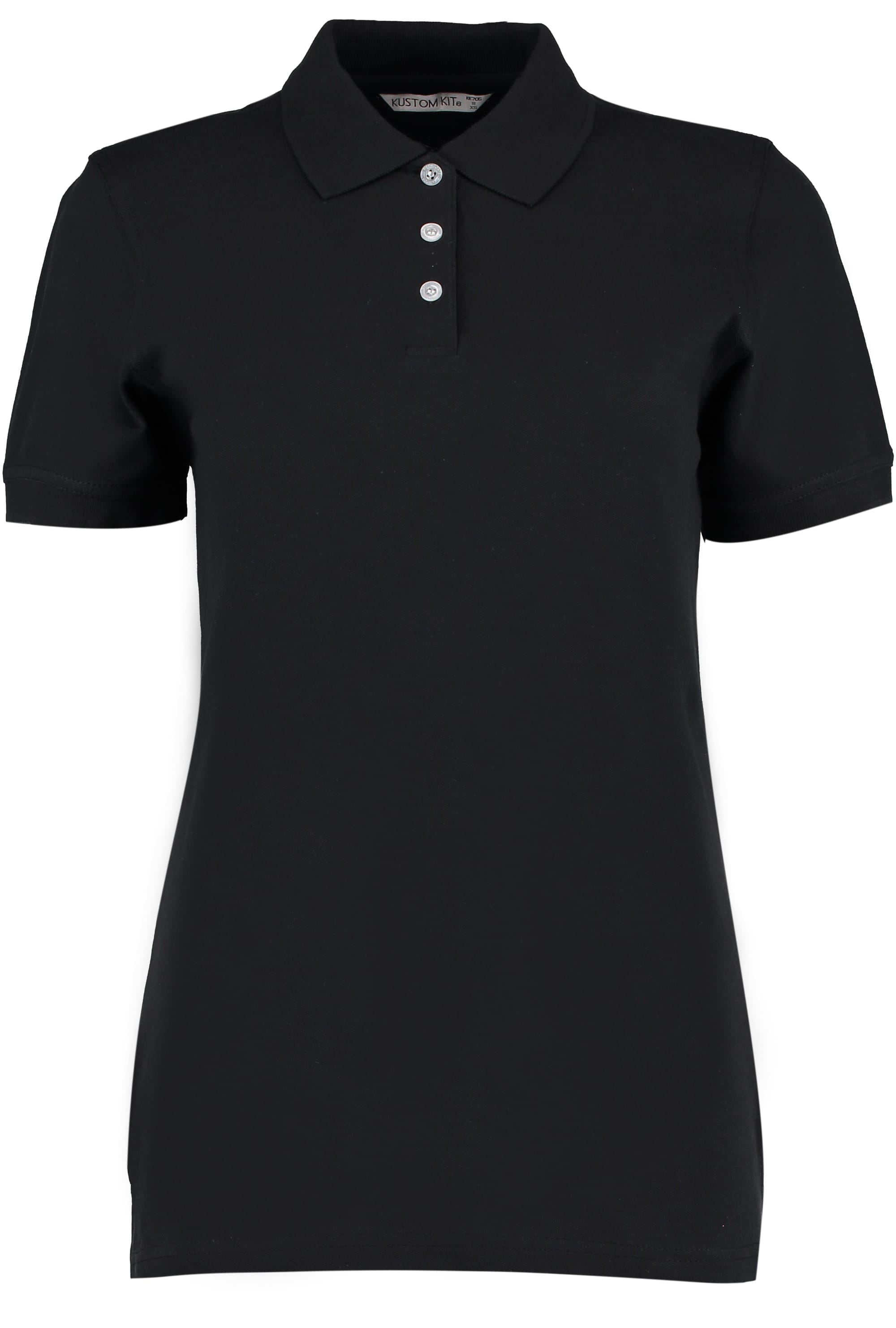 LADIES Black Kustom Kit poloshirt  £4