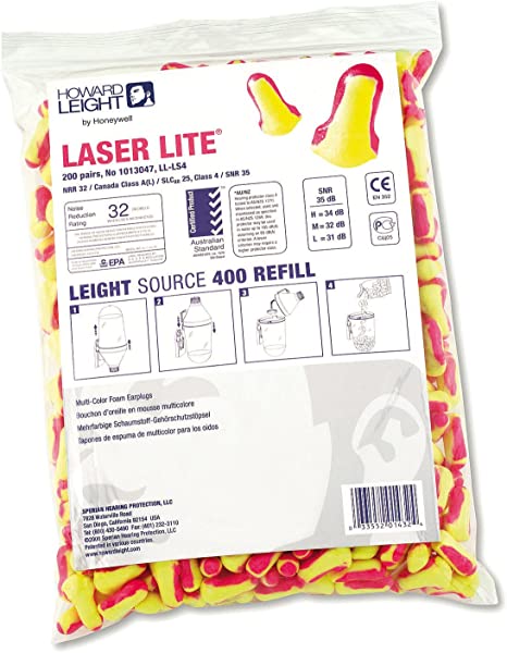 Bag 400 (200pairs) Laser Lite Ear Plugs  £10