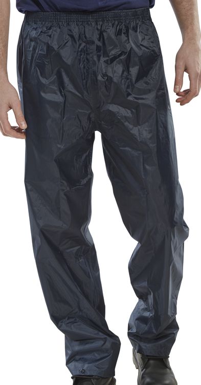 Navy NYLON waterproof trouser  £7