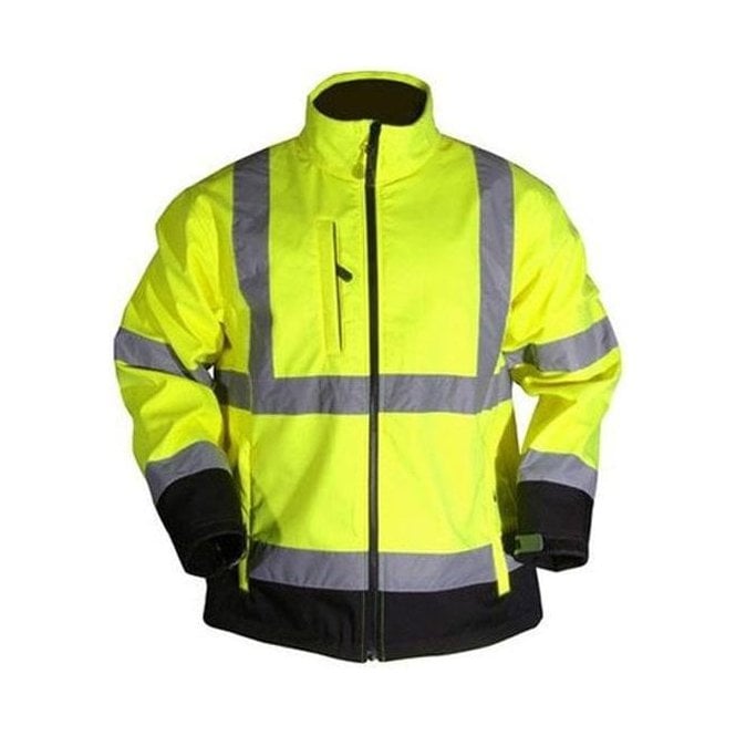 Yellow & Black Hi viz softshell Jacket  £15