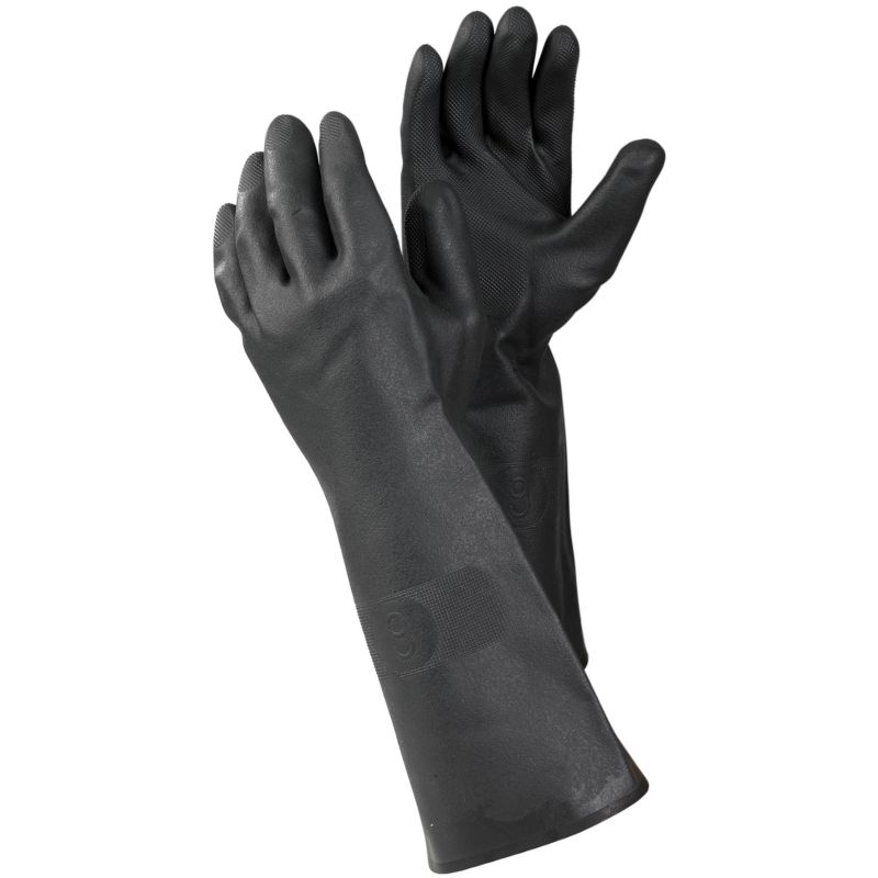 16" Black Rubber Gauntlets Gloves  £3