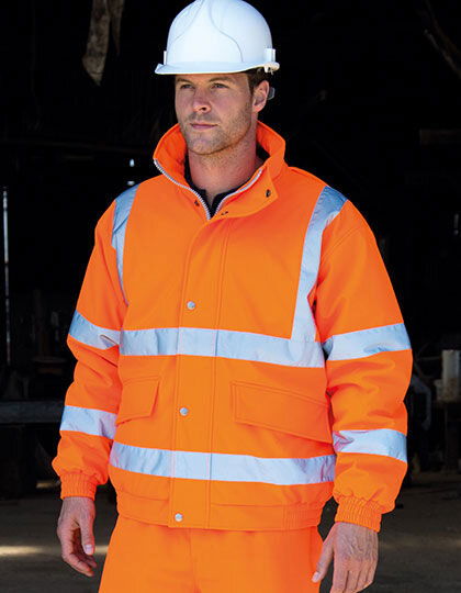 Padded Orange Hi-viz Softshell jacket 3XL £20