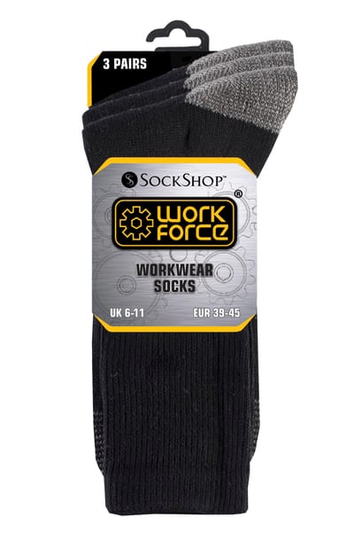 Work Force Workwear Socks (Pack of 3 pairs) £5