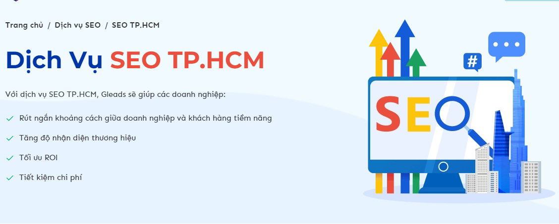 Dich Vu SEO TP.HCM Gia Re Tai Gleads