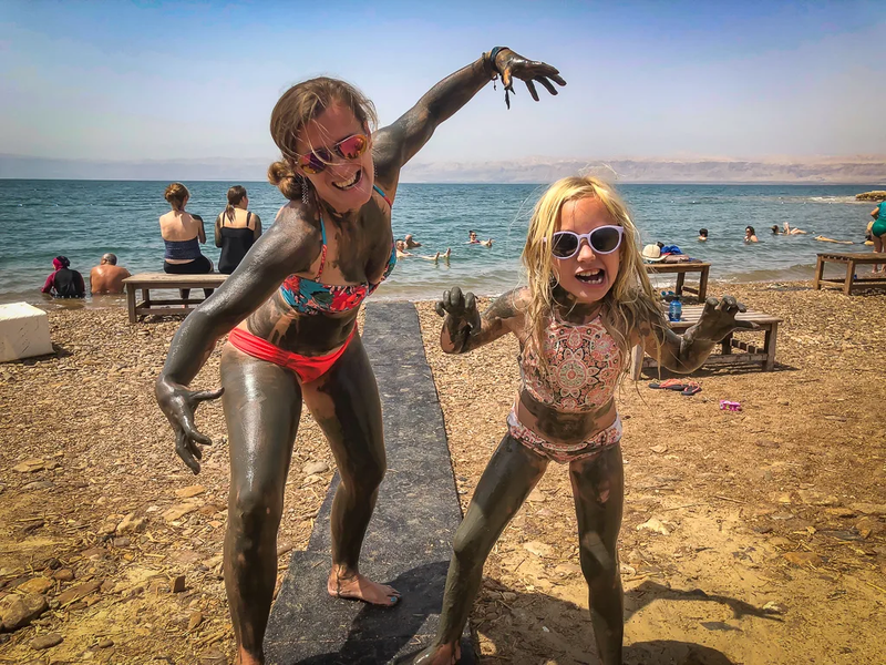 Dead Sea with children