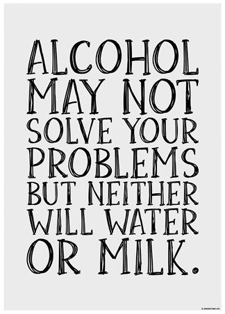 Milk, water and other drinks