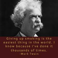 On giving up/taking up smoking
