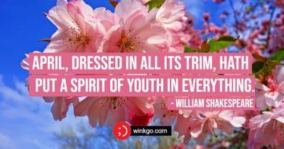 The Bard's take on April