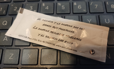 "Keep quiet and smile!"