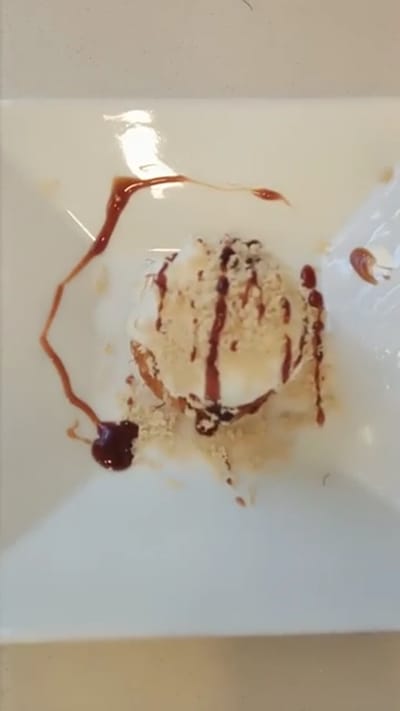 קדאיף עם גלידה ביתית בטעם קוקוס