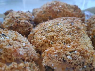 עוף עם פירורי לחם