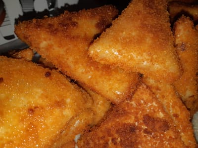 משולשים פריכים תפוח אדמה ופטריות