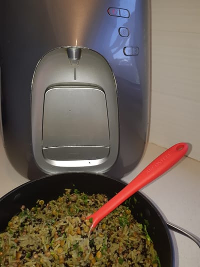 אורז עם עשבי תיבול ו 3 עדשים