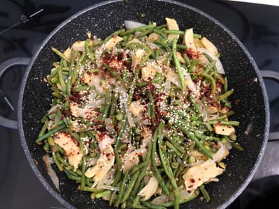 שעועית ירוקה ואפונה