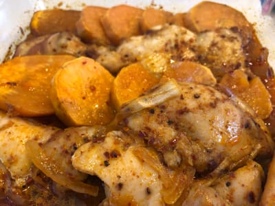 פרגיות עם בטטות ודבש