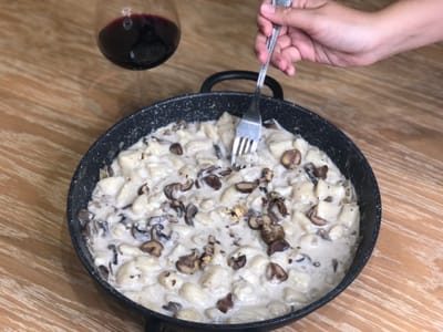 רוטב שמנת פטריות