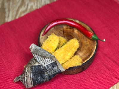 קישואים עם פירורי לחם