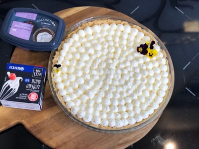 עוגת גבינה מסקרפונה ללא אפיה