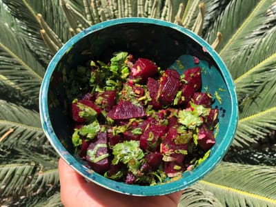 סלט סלק בתנור