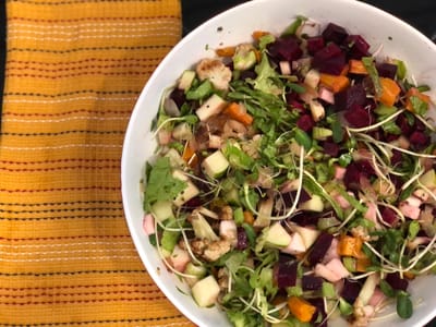 סלט סלק, קולורבי ותפוח