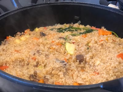 תבשיל קינואה וירקות