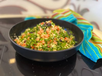 סלט בורגול וירקות