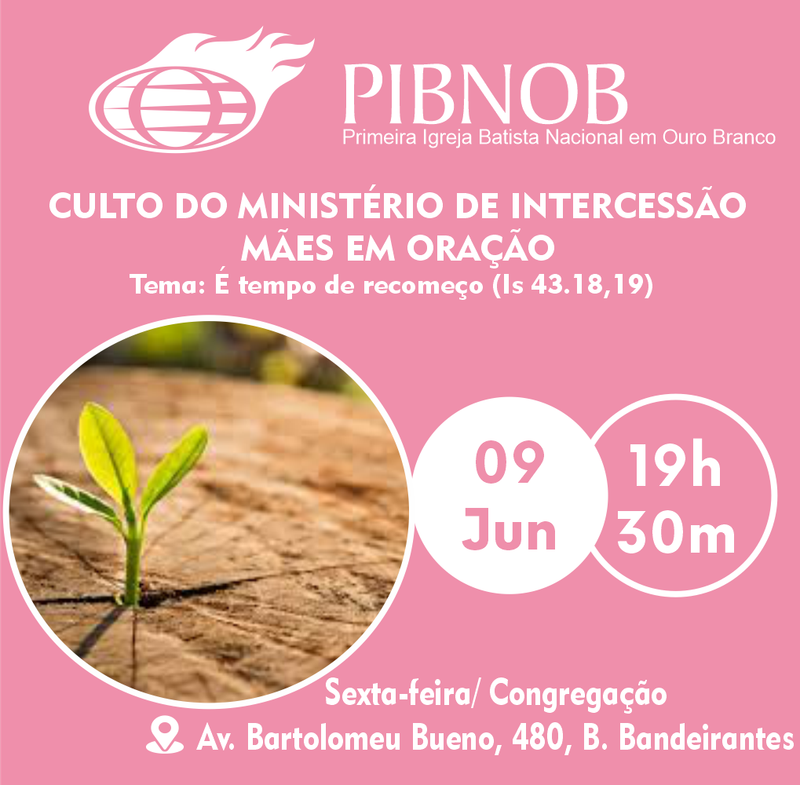 Culto do Ministério de Intercessão Mães em Oração