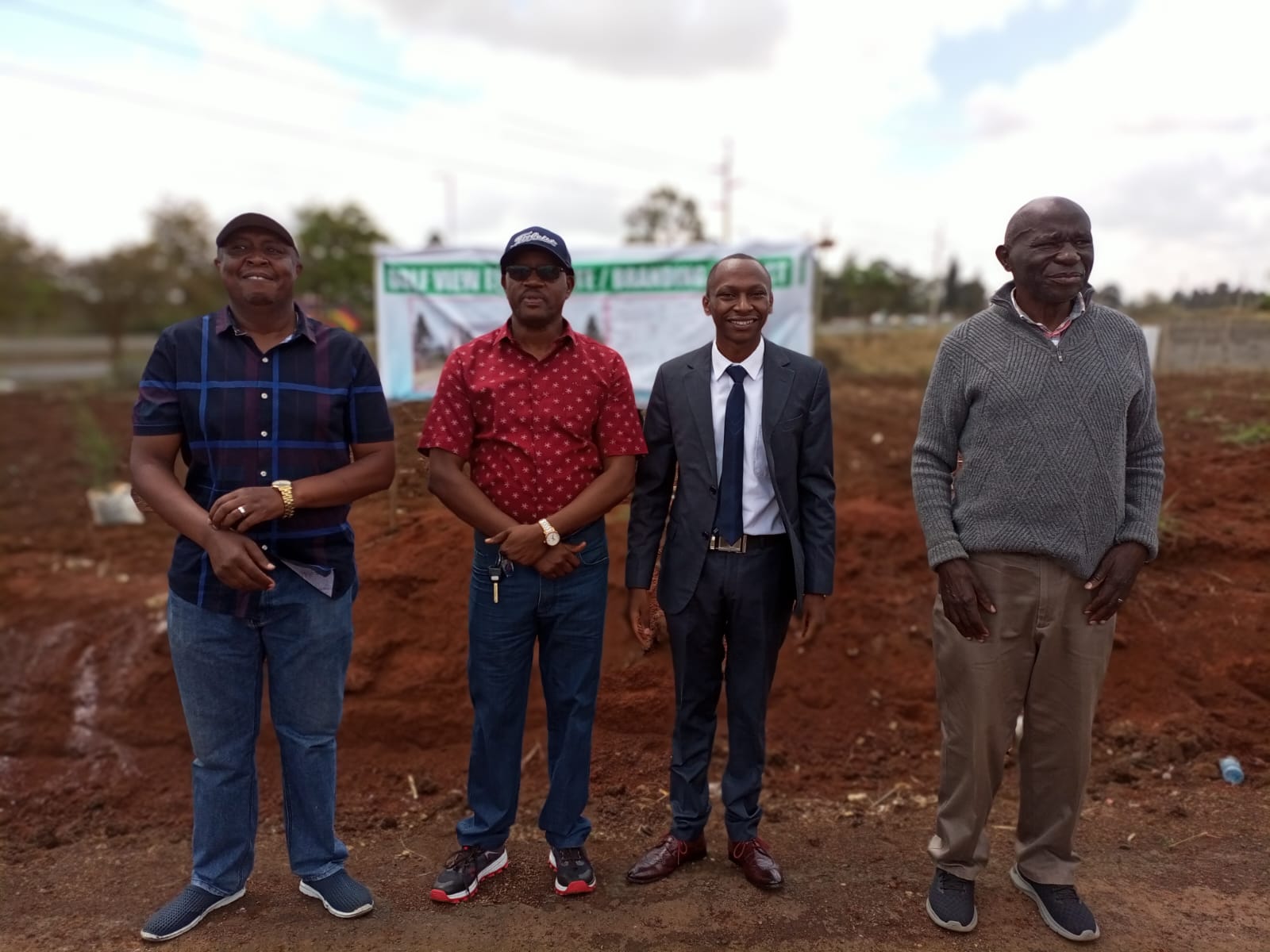 Association Officials pose for a photo after launcg of the Gate Project
