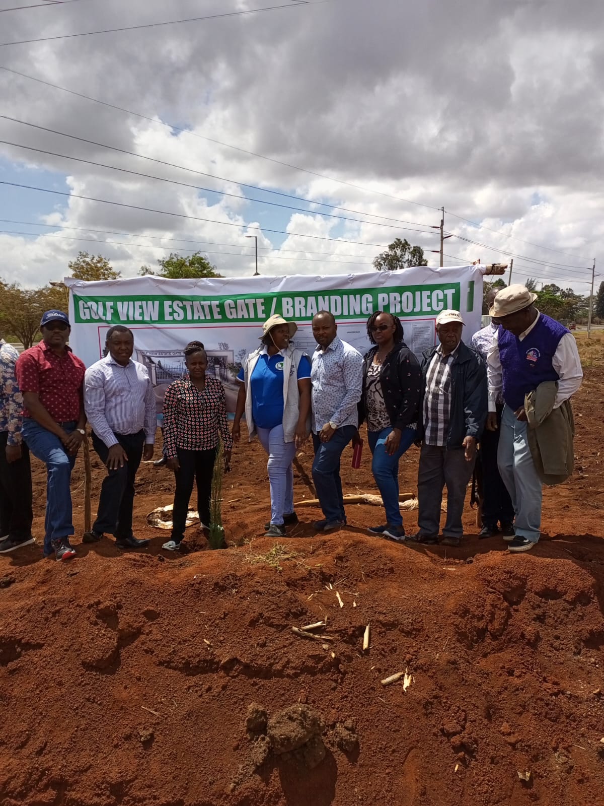 Residents after launch of the Gate Project