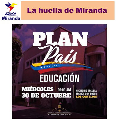 La huella de Miranda:PLAN PAÍS EDUCACIÓN image