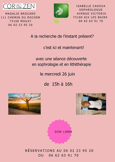 Atelier découverte en lithothérapie et et en sophrologie