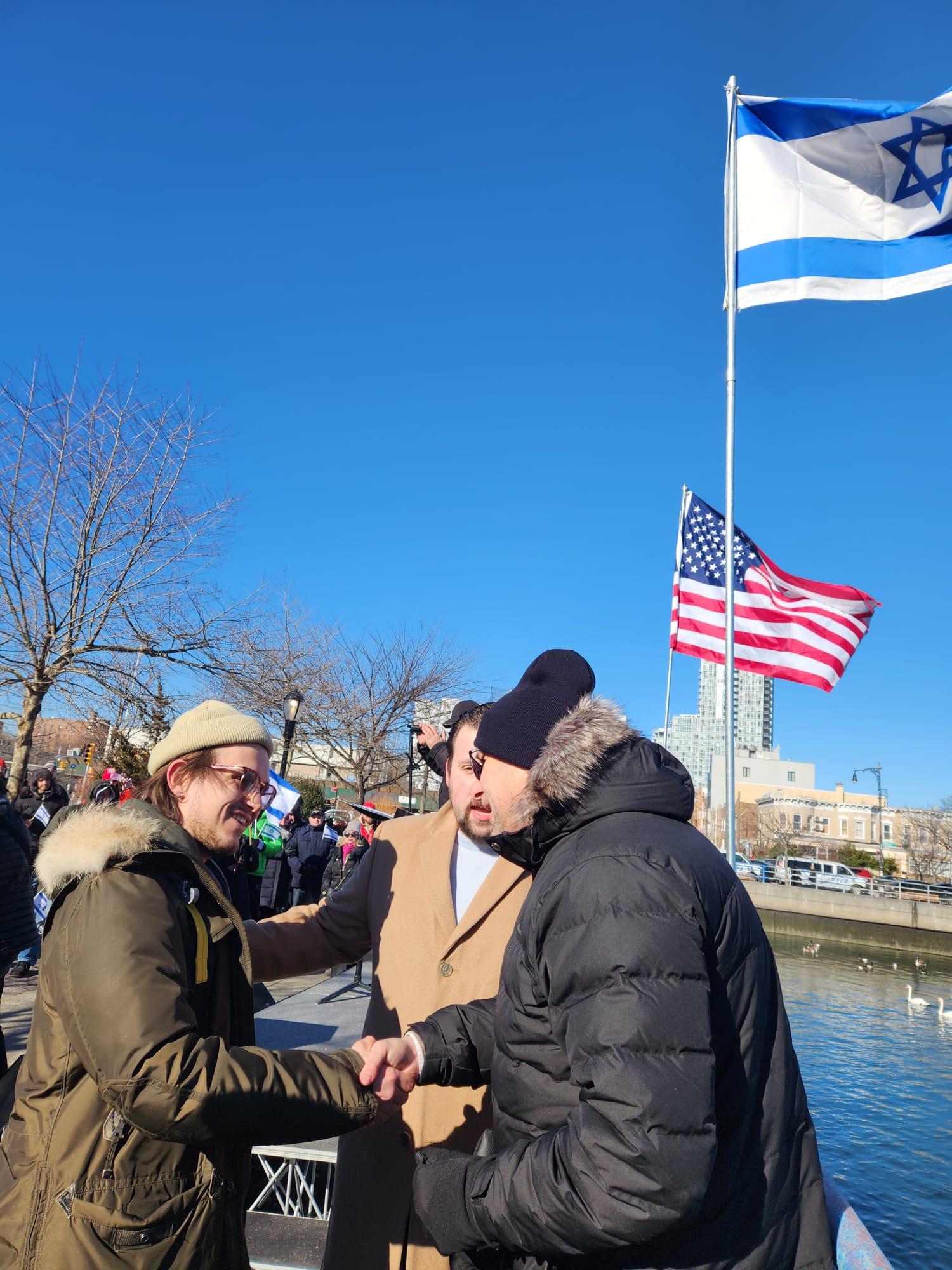 Izrael meeting in the Holocaust Memorial