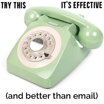 When did we stop using the phone?