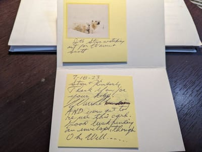 Handwritten Thank You Note!