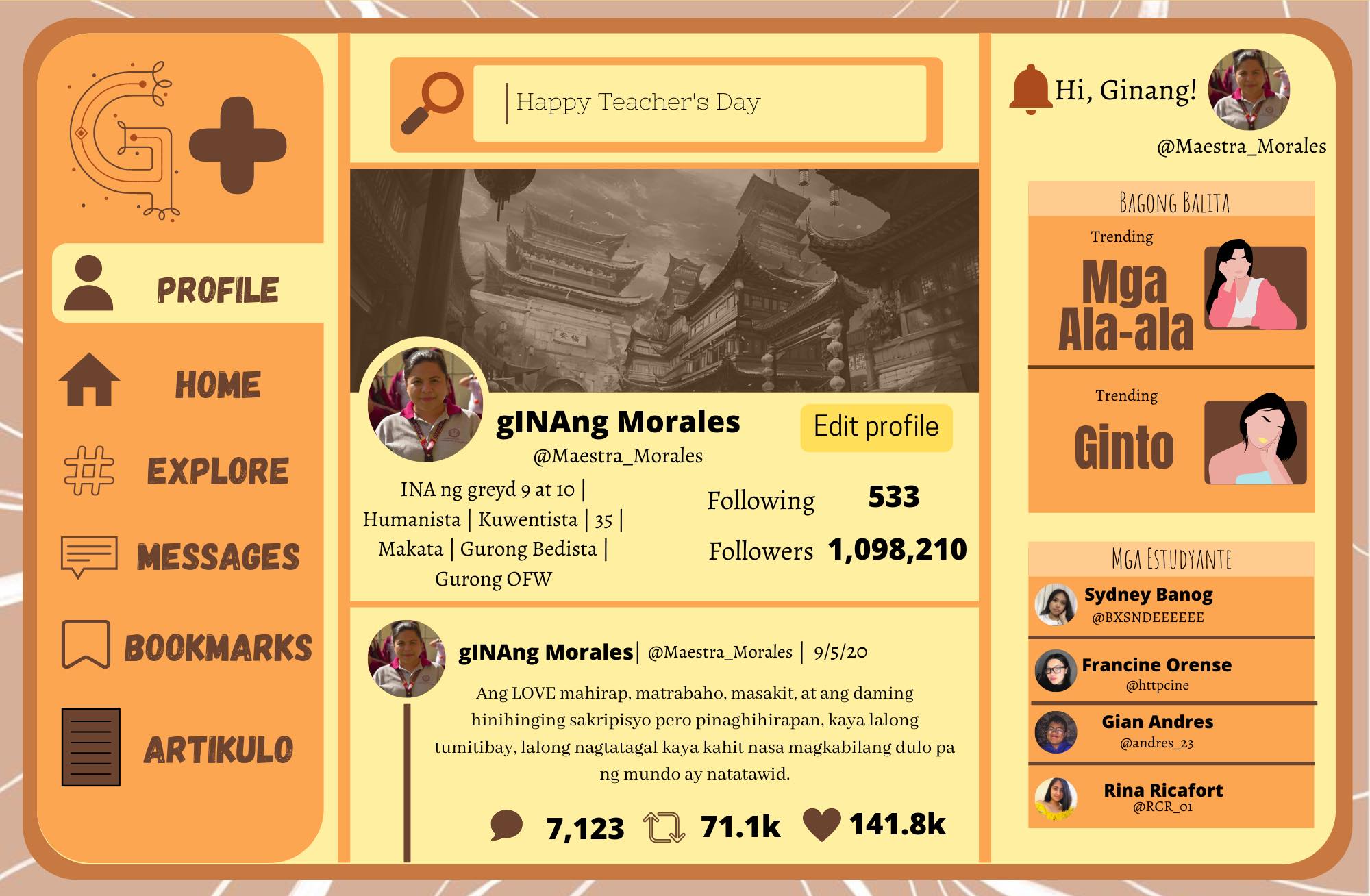 Pagbati sa Araw ng mga Guro ni Gian Carlo Andres