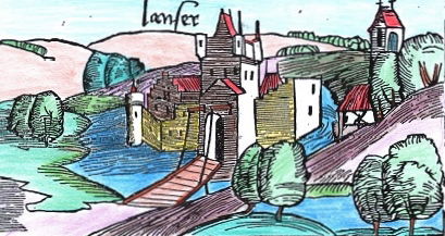 En-tête du poème de Sébastian BRANT (essai en couleur)