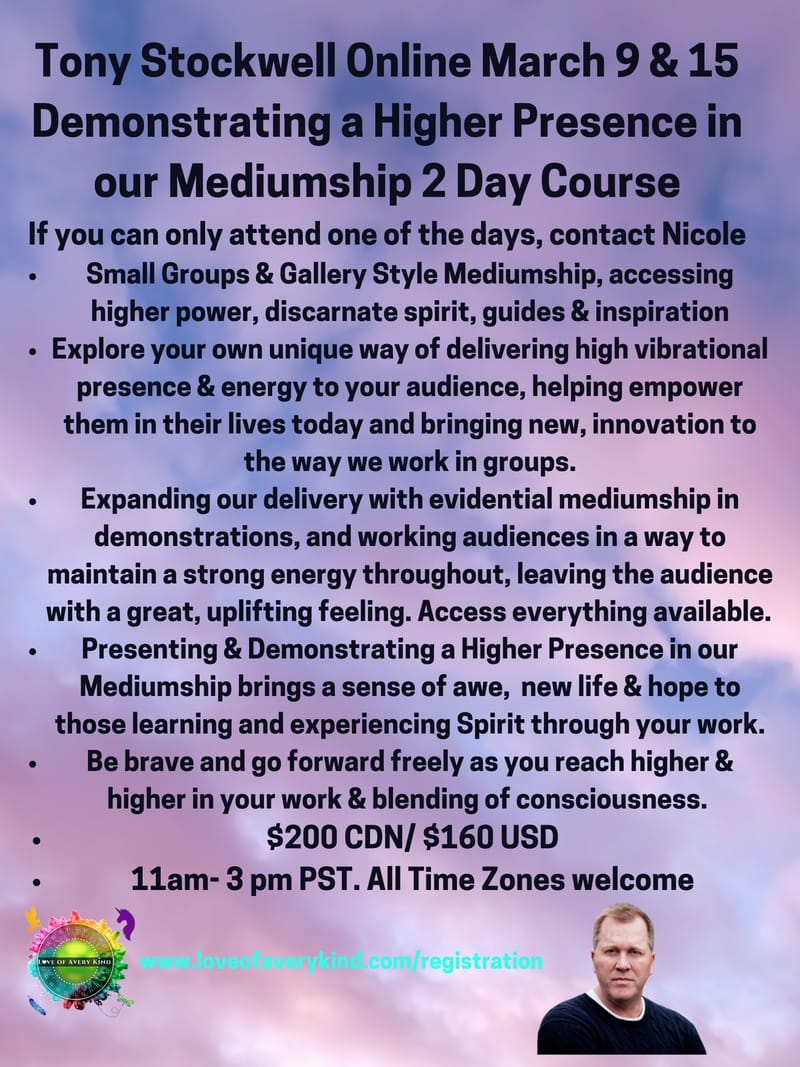 Tony Stockwell: Demonstrating a Higher Presence