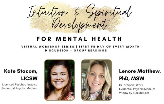 Intuition and Spiritual Development for Mental Health with Dr. Lenore Matthew and Kate Stacom