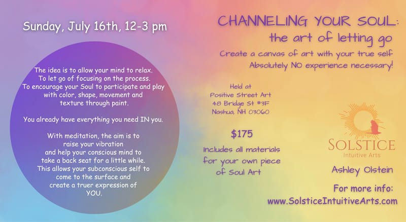 Channeling Your Soul - Art Workshop with Ashley Olstein