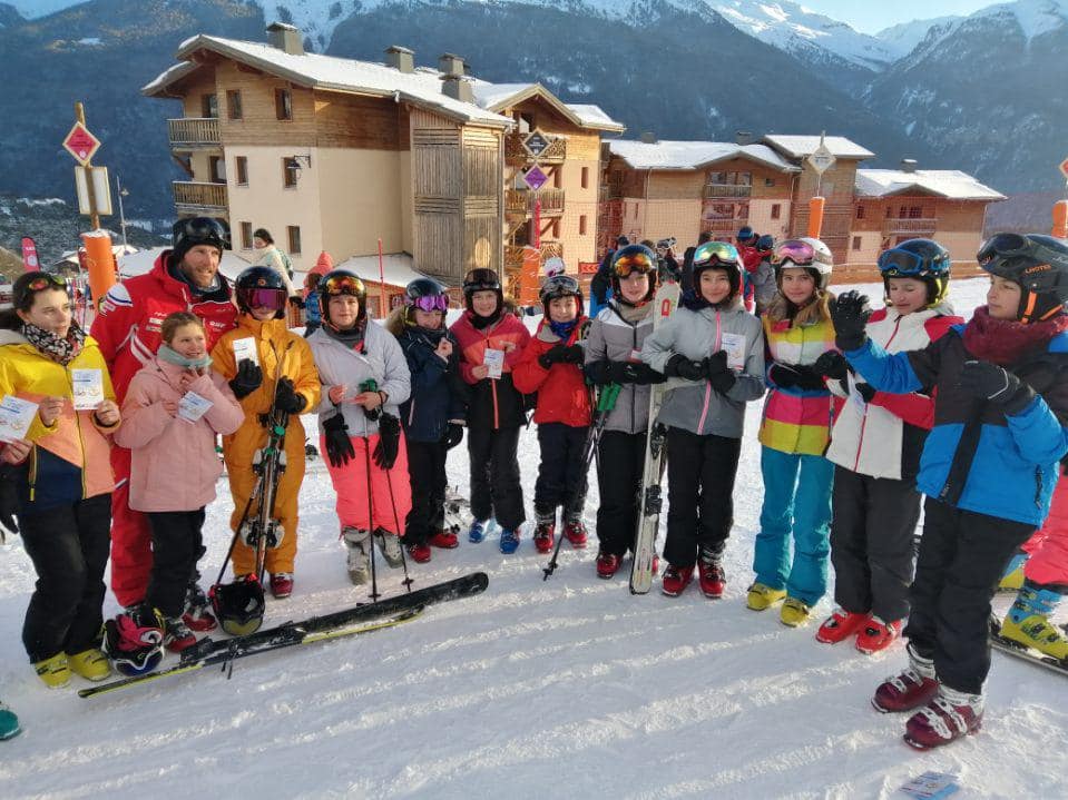 Les 6ème, 5ème au ski