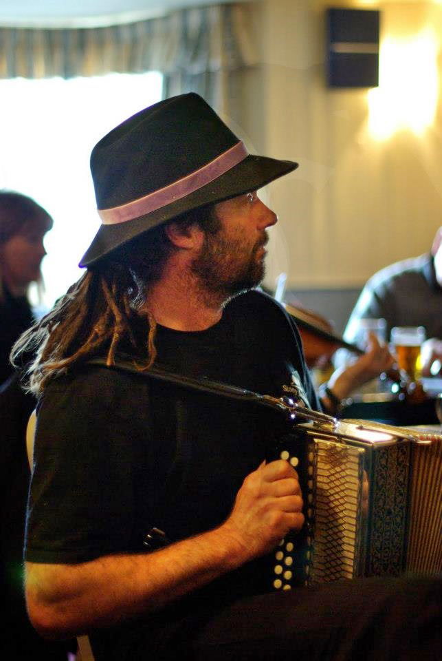 Playing the melodeon